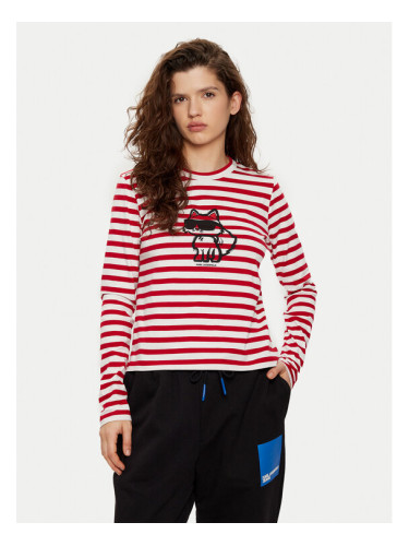 KARL LAGERFELD Блуза A1W17137 Червен Regular Fit