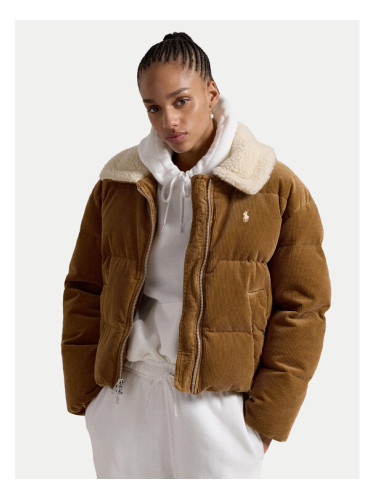 Polo Ralph Lauren Пухено яке 211947668001 Бежов Relaxed Fit
