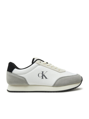 Calvin Klein Jeans Сникърси Retro Runner Iconic Snk YM0YM01119 Бял