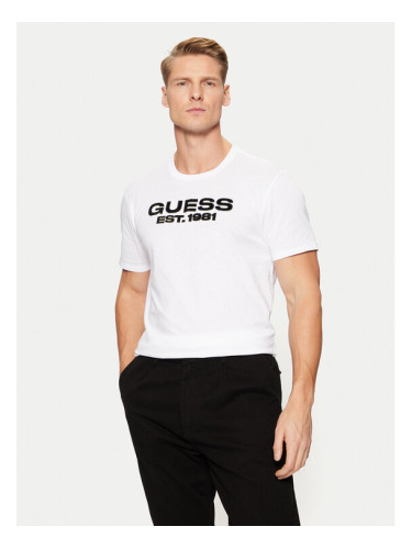 Guess Тишърт M5RI50 K9RM1 Бял Regular Fit