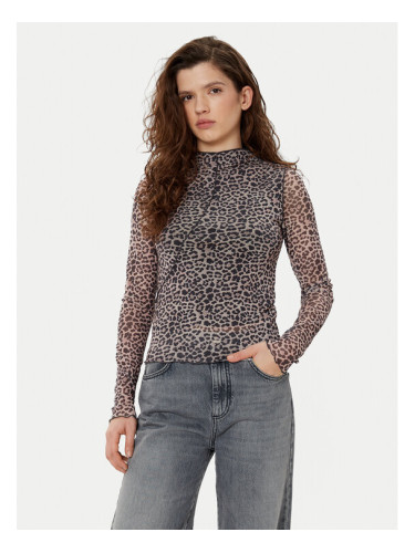 Noisy May Блуза 27033006 Сив Slim Fit