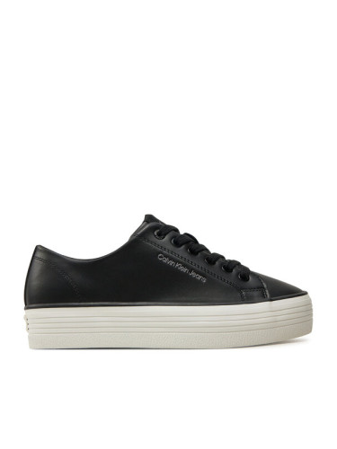 Calvin Klein Jeans Сникърси Bold Vulc Flatf Low Lth In YW0YW01633 Черен