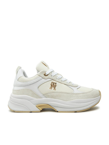 Tommy Hilfiger Сникърси Th Chunky Feminine Runner FW0FW08616 Екрю