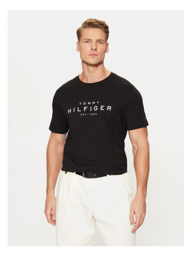 Tommy Hilfiger Тишърт Big Logo Tee MW0MW37448 Черен Slim Fit