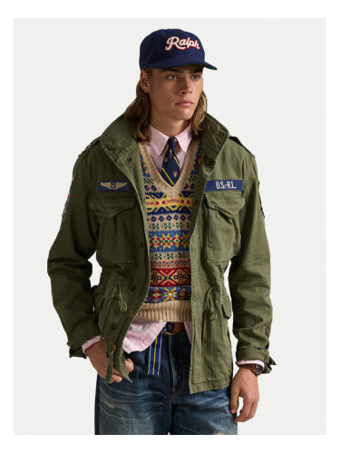 Polo Ralph Lauren Преходно яке 710961616001 Зелен Regular Fit