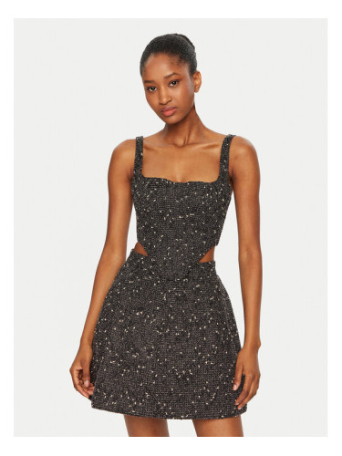 Bardot топ Corset 56865TB3 Черен Slim Fit