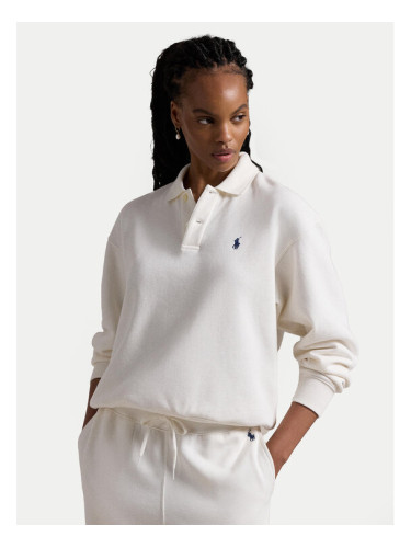 Polo Ralph Lauren Суитшърт 211947966001 Бял Regular Fit