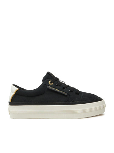 Tommy Hilfiger Сникърси Essential Vulc Textile Sneaker FW0FW08323 Черен