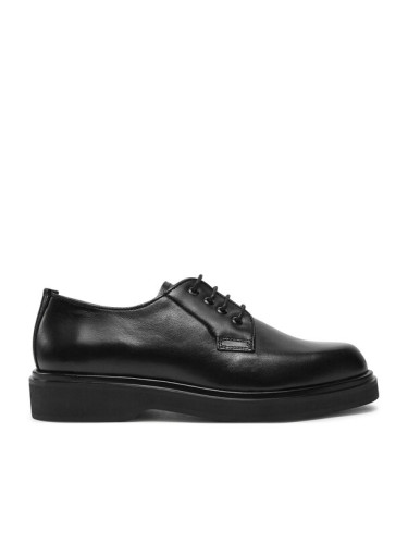 Calvin Klein Сникърси Lace Up - Lth HW0HW02278 Черен