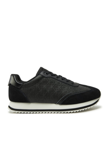 Calvin Klein Сникърси Runner Lace Up - Mono Mix HW0HW02294 Черен