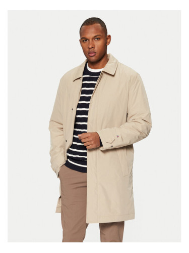 Tommy Hilfiger Преходно палто MW0MW37651 Бежов Regular Fit