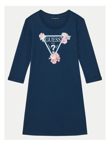 Guess Ежедневна рокля J3YK13 KA6W4 Светлосиньо Regular Fit