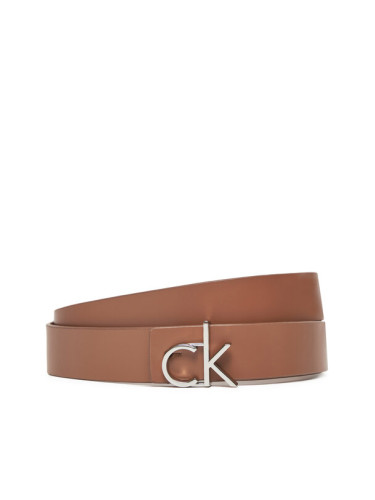 Calvin Klein Дамски колан Ck Logo Reversible Belt 3.0 K60K613074 Кафяв