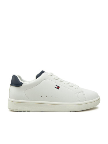 Tommy Hilfiger Сникърси Low Cut Lace-Up Sneaker T3X9-33848-1355 M Бял