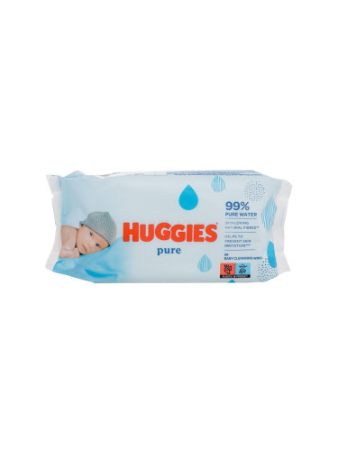 Huggies Pure Baby Cleansing Wipes Почистващи кърпички за деца 56 бр