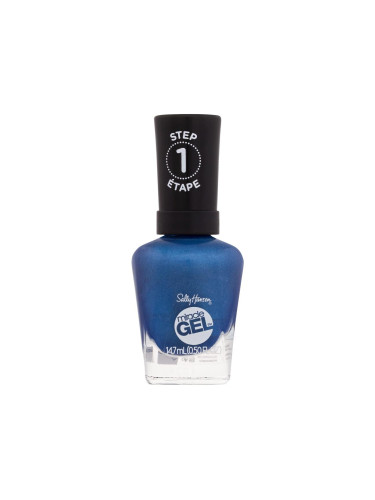 Sally Hansen Miracle Gel Лак за нокти за жени 14,7 ml Нюанс 646 Blues Cruise