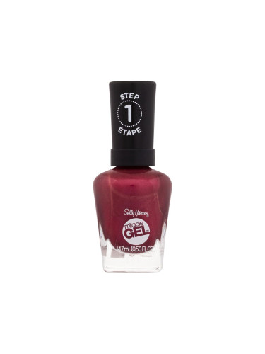 Sally Hansen Miracle Gel Лак за нокти за жени 14,7 ml Нюанс 469 Bordeaux