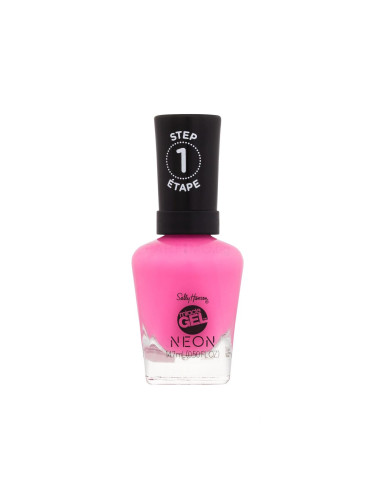 Sally Hansen Miracle Gel Neon Лак за нокти за жени 14,7 ml Нюанс 050 Fuchsia Fever