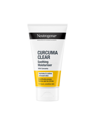 Neutrogena Curcuma Clear Soothing Moisturiser Дневен крем за лице 75 ml