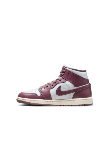 NIKE Air Jordan 1 Mid Shoes Mauve/White