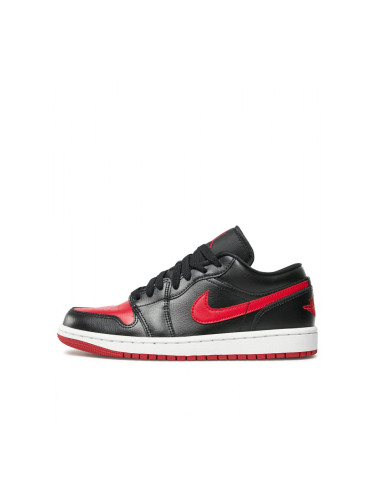 NIKE Air Jordan 1 Low Shoes Black/Red