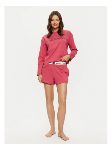 Tommy Hilfiger Пижама UW0UW05630 Розов Regular Fit