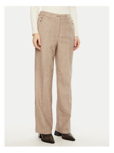 Bruuns Bazaar Текстилни панталони Elezi BBW4308 Бежов Regular Fit