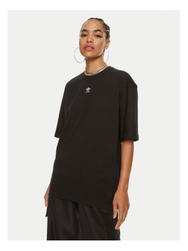 adidas Тишърт Essentials Boyfriend IY7321 Черен Oversize