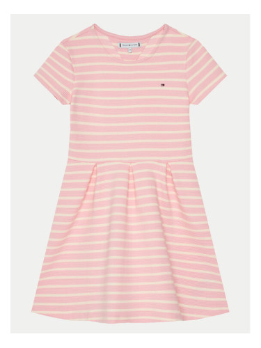 Tommy Hilfiger Ежедневна рокля KG0KG08339 S Розов Slim Fit