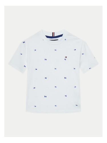 Tommy Hilfiger Тишърт KB0KB09353 M Бял Regular Fit