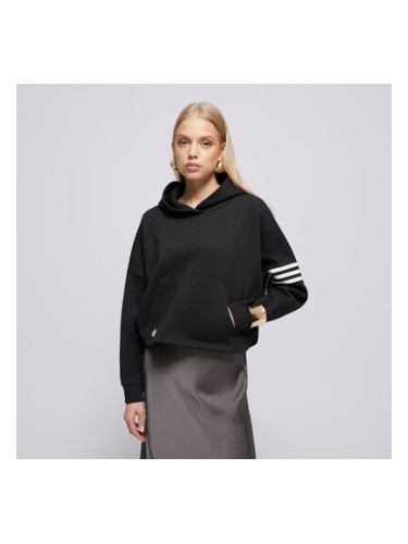 Adidas Суитчър С Качулка Neucl Hoodie дамски Дрехи Суичъри IW5607 Черен