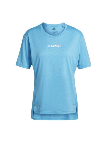 adidas TERREX MULTI TEE Дамска туристическа тениска, синьо, размер