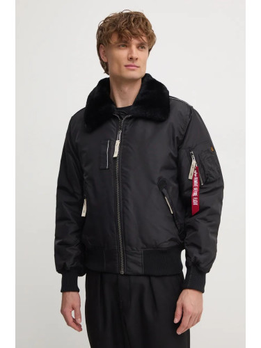 Яке бомбър Alpha Industries Injector III 143104 03 в черно с преходна изолация 143104.03