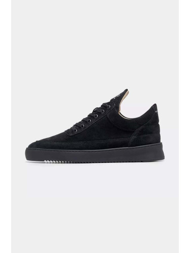 Велурени маратонки Filling Pieces Low Top Suede в черно 10122791847