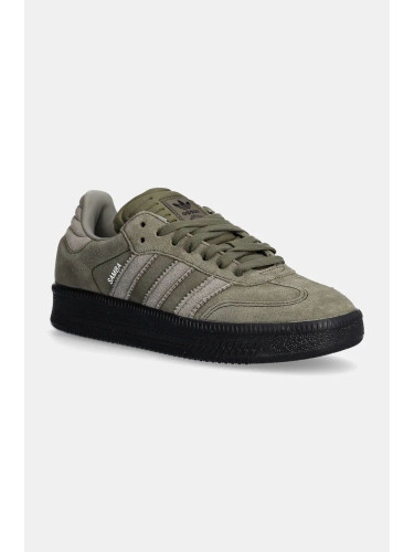 Велурени маратонки adidas Originals Samba XLG в зелено ID3913