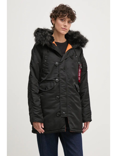 Яке Alpha Industries N-3B VF 59 Wmn в черно зимен модел 113007