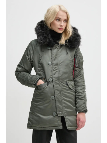 Яке Alpha Industries N-3B VF 59 Wmn в зелено зимен модел 113007