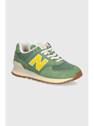 Маратонки New Balance 574 в зелено WL574GS2