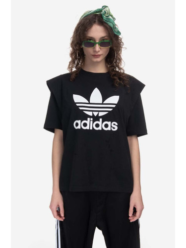 Памучна тениска adidas Originals IC8805 Tee в черно