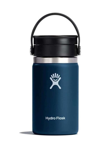 Термобутилка Hydro Flask 12 Oz Wide Flex Sip Lid Indigo в синьо W12BCX464