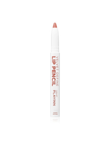 Inglot PlayInn Velvet Define Lip Pencil интензивен молив за устни цвят ROSE CHOCOLATE 63 1,6 гр.