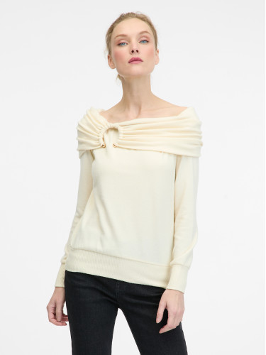 Cream women's long-sleeved T-shirt ORSAY - Women's