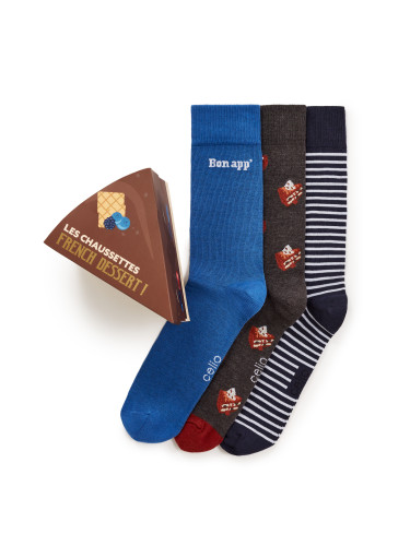 Celio Gift set of socks Dessert, 3pcs - Men's