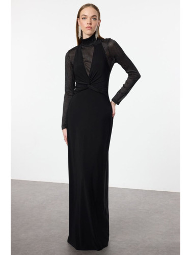 Trendyol Black Body-fitting Woven Dress