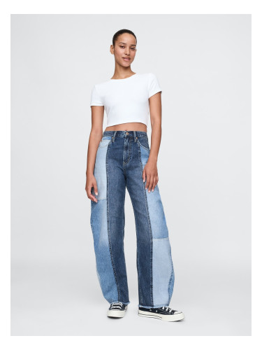 GAP Jeans barrel High Rise Patchwork - Women's