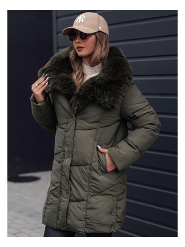 Дамско зимно яке MORISIO зелено