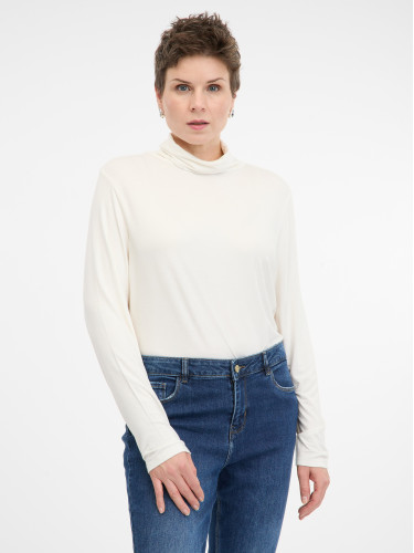 Cream women's long-sleeved T-shirt ORSAY - Women's