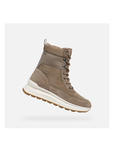 Beige women's ankle boots Geox Spherica Actif X2 - Women's