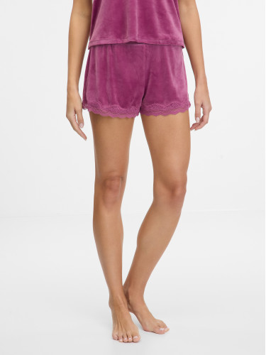 Pink women's suede pajama shorts ORSAY - Women's