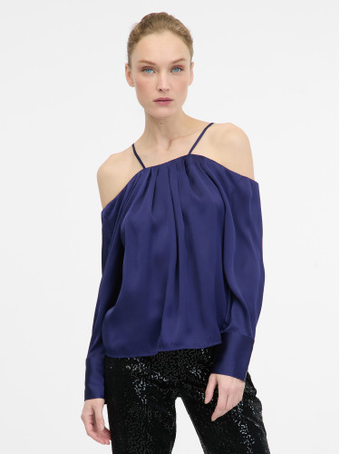 Navy blue women's off-the-shoulder blouse ORSAY - Women's